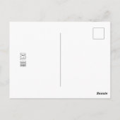 Neujahrsferien goldgelb und elegant postkarte (Rückseite)