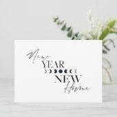 Neujahrsferien - Neue Zuhause Einladung (Stehend Vorderseite)