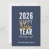 Neujahrsfest 2023 - Spaß 2023 Feiertagskarte (Vorderseite)