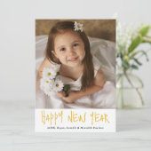 Neujahrsfest 2024 Foto 2024 Feiertagskarte (Stehend Vorderseite)