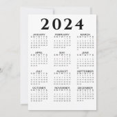 Neujahrsfest 2024 Foto 2024 Feiertagskarte (Rückseite)