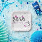 Neujahrsfest 2025 Party Spaß Pappteller (Party)