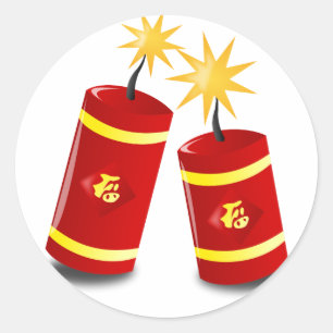 Neujahrsfest-Aufkleber Runder Aufkleber