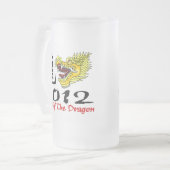 Neujahrsfest-Drache 2012 Mattglas Bierglas (Vorderseite Links)
