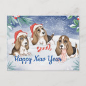 Neujahrsfest Feiertagspostkarte (Vorderseite)