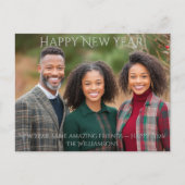 Neujahrsfest-Foto Postkarte (Vorderseite)