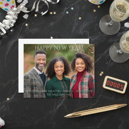 Neujahrsfest-Foto Postkarte