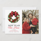 Neujahrsfest im Kraut Neue Zuhause Foto Feiertage Ankündigung (Vorderseite)