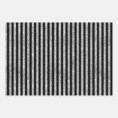 Neujahrsfest in Gold, Schwarz und Silber - Set von Geschenkpapier Set (Vorderseite 3)