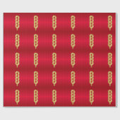Neujahrsfest-MattPackpapier, 30" x 6' Geschenkpapier (Flach)