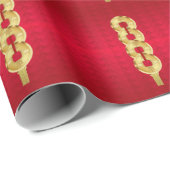 Neujahrsfest-MattPackpapier, 30" x 6' Geschenkpapier (Rolleneckpunkt)