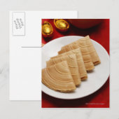 Neujahrsfestplätzchen Feiertagspostkarte (Vorne/Hinten)