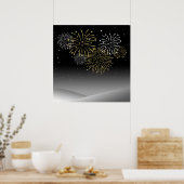 Neujahrsfeuer Poster (Küche)