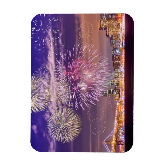 Neujahrsfeuer von San Francisco Magnet (Vertikal)