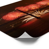 Neujahrsfeuerwerk Lissabon Poster (Ecke)