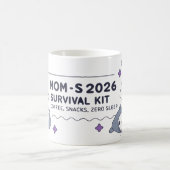 Neujahrsgeschenk für müde Mütter, null Schlaf! Kaffeetasse (Mittel)