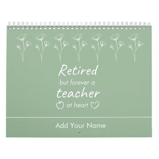 Neujahrsgeschenk für personalisierte Lehrer Kalender (Titelbild)