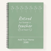 Neujahrsgeschenk für personalisierte Lehrer Notizblock (Vorderseite)