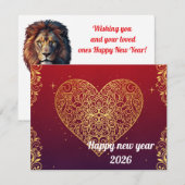 Neujahrsgeschenkkarte  feiertagskarte (Vorne/Hinten)