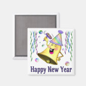 Neujahrsglocke Magnet (Vorderseite/Rückseite)