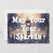 Neujahrsgruß 2026 feiertagskarte (Rückseite)