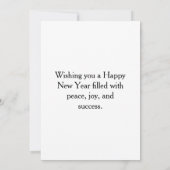 Neujahrsgruß Einladung (Rückseite)