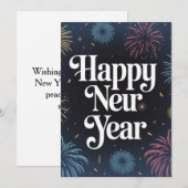Neujahrsgruß Einladung (Vorne/Hinten)