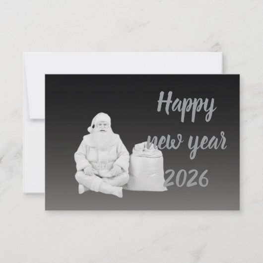 Neujahrsgruß ruhig dankeskarte (Vorderseite)