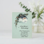 Neujahrsgrüße 1915 Vintag Feiertagspostkarte (Stehend Vorderseite)