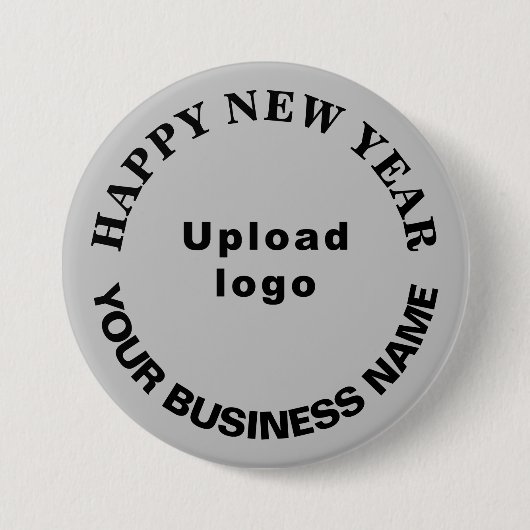 Neujahrsgrüße auf der Graustufe Button (Vorderseite)