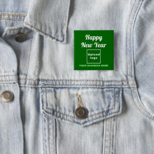 Neujahrsgrüße auf der Schaltfläche "Grüner Platz" Button