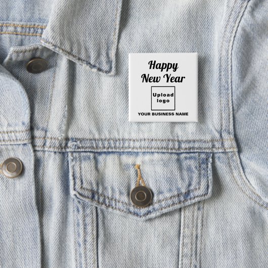 Neujahrsgrüße auf der Schaltfläche "Weißer Platz" Button (Beispiel)