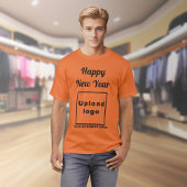 Neujahrsgrüße auf Orange Color T - Shirt