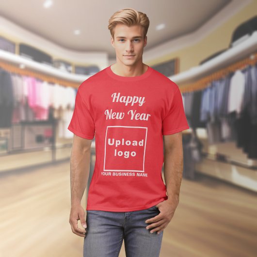 Neujahrsgrüße des roten T - Shirt