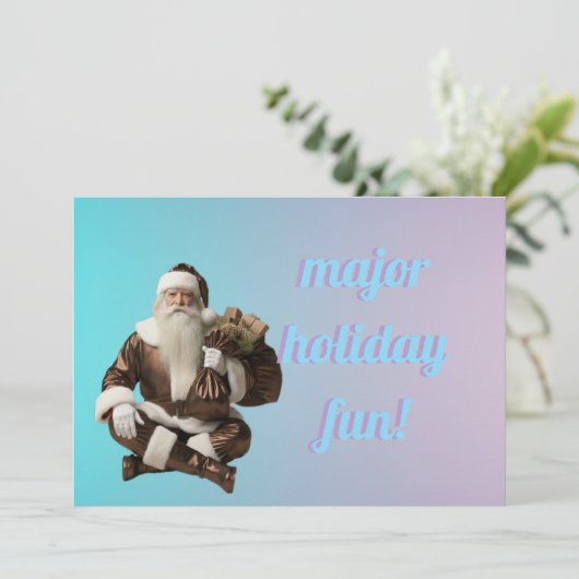 Neujahrsgrüße  feiertagskarte (Stehend Vorderseite)