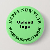 Neujahrsgrüße im Geschäftsleben Button (Vorderseite)