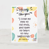 Neujahrsgrüße Karte (Vorderseite)