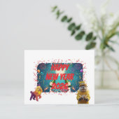 Neujahrsgrüße lol feiertagskarte (Stehend Vorderseite)