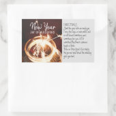 Neujahrsjar der Segen-Aufkleber Rechteckiger Aufkleber (Tasche)