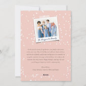 Neujahrsjubeln funkeln Licht Stilvolles Foto Feiertagskarte (Rückseite)