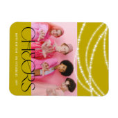 Neujahrsjubeln funkeln Licht Stilvolles Foto Magnet (Horizontal)