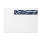 Neujahrsjubeln funkeln Licht Stylische Adresse (Rückseite)