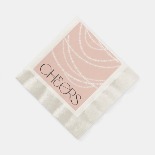 Neujahrsjubeln funkelnde Lichter Stilvoller Chic Serviette (Ecke)