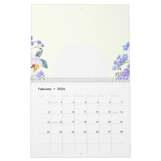 Neujahrskalender 2023, Blume, Jan. Kalender (Feb 2026)