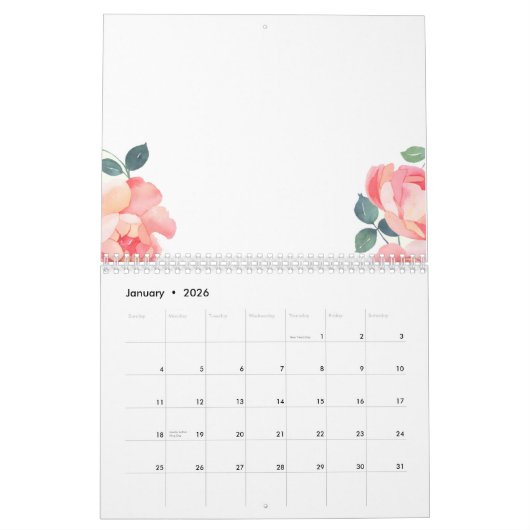 Neujahrskalender 2023, Blume, Jan. Kalender (Jan 2026)