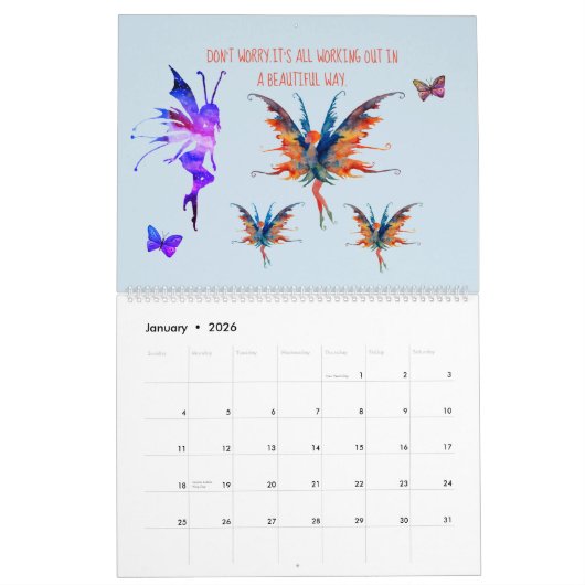 Neujahrskalender Kalender (Jan 2026)