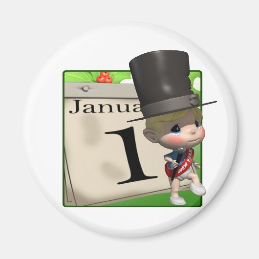 Neujahrskalender Magnet (Vorne)