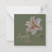 Neujahrskalender Mitteilungskarte (Vorderseite)