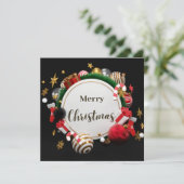 Neujahrskarte (Stehend Vorderseite)