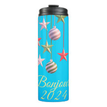 Neujahrskarte Bonjour 2024